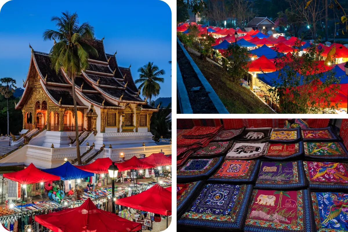 Begin your shopping day with Laos’ tranquil beauty